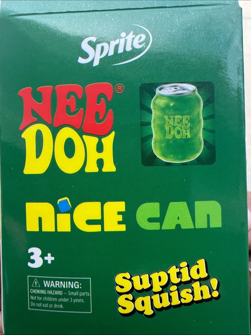 Sprite NeeDoh NiCE Can Suptid Squish Toy - Green - Picture 2 of 4